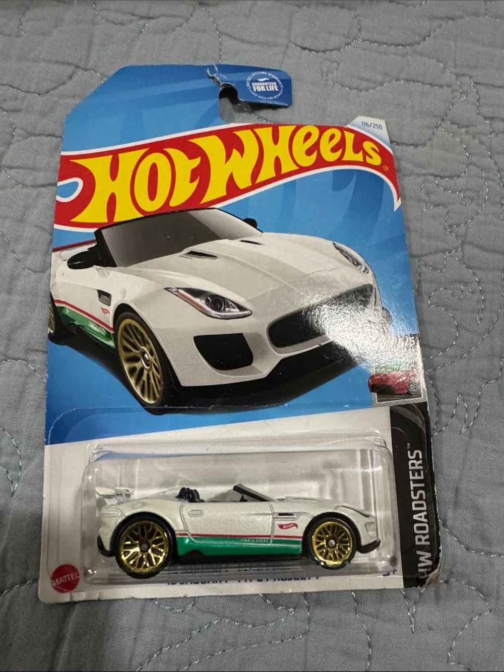 White & Green Roadster Toy Car - Kids Toys